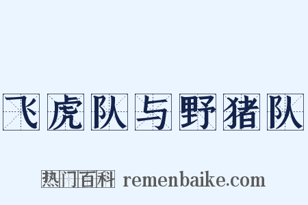 飞虎队与野猪队是什么意思的图片